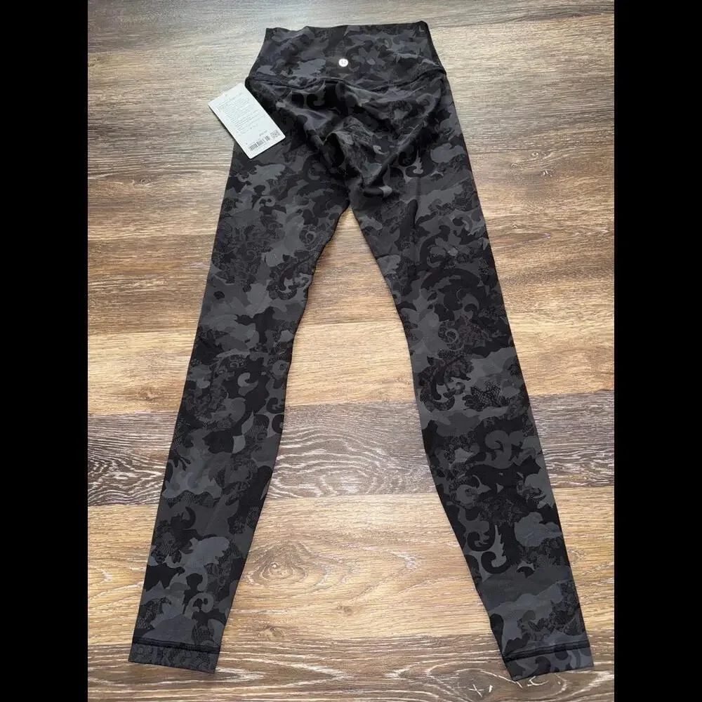 Lululemon Align High Rise 28” Hidden Heritage Lace Black Multi Size 4 NWT - Picture 2 of 7
